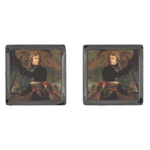 Napoleon Bonaparte's Rally at the Battle of Arcole Cufflinks