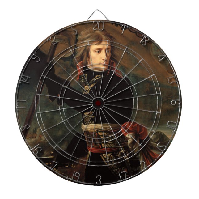 Napoleon Bonaparte's Rally at the Battle of Arcole Dart Board (Front)