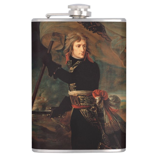 Napoleon Bonaparte's Rally at the Battle of Arcole Flask (Front)