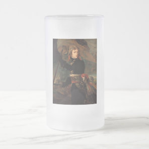 Napoleon Bonaparte's Rally at the Battle of Arcole Frosted Glass Beer Mug
