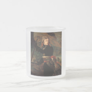 Napoleon Bonaparte's Rally at the Battle of Arcole Frosted Glass Coffee Mug