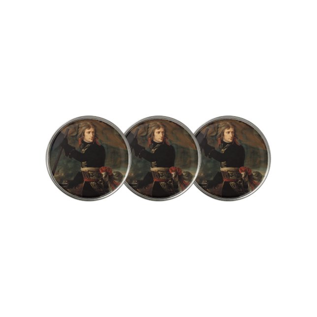 Napoleon Bonaparte's Rally at the Battle of Arcole Golf Ball Marker (3 Up)