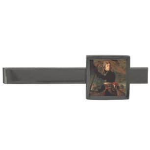 Napoleon Bonaparte's Rally at the Battle of Arcole Gunmetal Finish Tie Bar