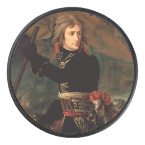 Napoleon Bonaparte's Rally at the Battle of Arcole Hockey Puck