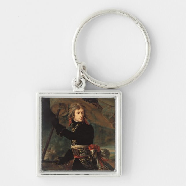 Napoleon Bonaparte's Rally at the Battle of Arcole Keychain (Front)