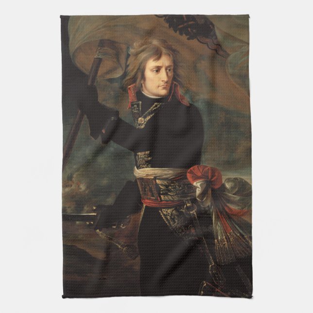 Napoleon Bonaparte's Rally at the Battle of Arcole Kitchen Towel (Vertical)