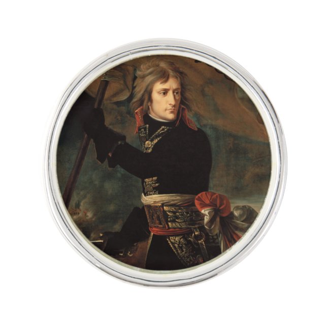 Napoleon Bonaparte's Rally at the Battle of Arcole Lapel Pin (Front)