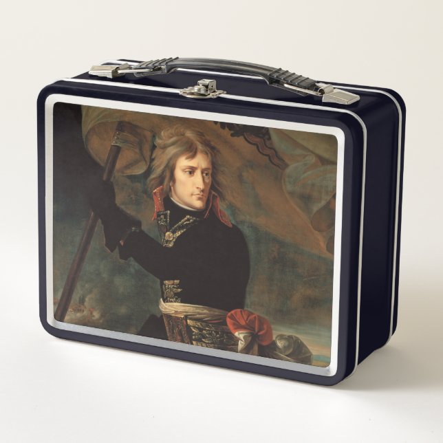 Napoleon Bonaparte's Rally at the Battle of Arcole Metal Lunch Box (Front)