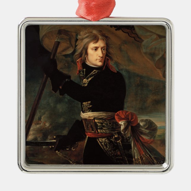 Napoleon Bonaparte's Rally at the Battle of Arcole Metal Ornament (Front)