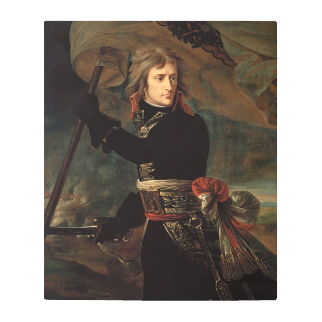 Napoleon Bonaparte's Rally at the Battle of Arcole Metal Print (Front)