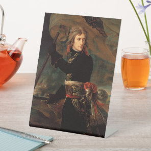 Napoleon Bonaparte's Rally at the Battle of Arcole Pedestal Sign