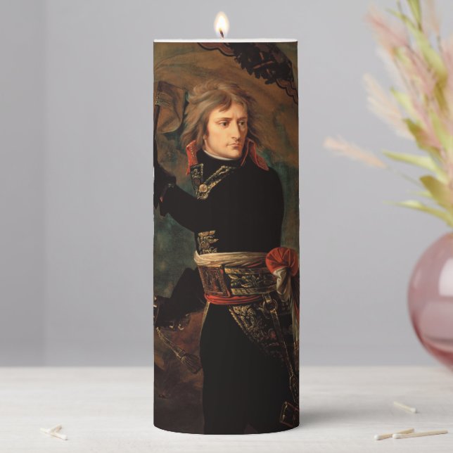 Napoleon Bonaparte's Rally at the Battle of Arcole Pillar Candle (In Situ)