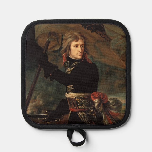 Napoleon Bonaparte's Rally at the Battle of Arcole Pot Holder (Front)