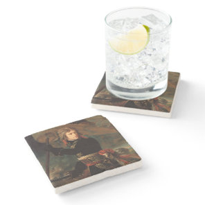 Napoleon Bonaparte's Rally at the Battle of Arcole Stone Coaster