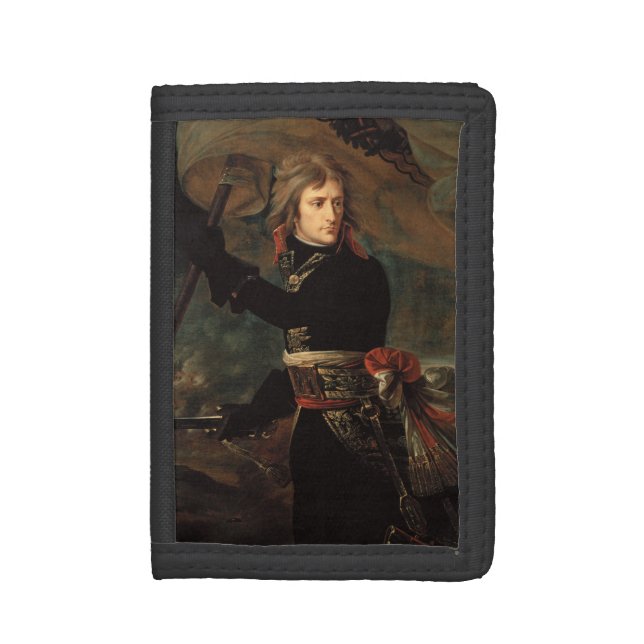 Napoleon Bonaparte's Rally at the Battle of Arcole Trifold Wallet (Front Vertical)