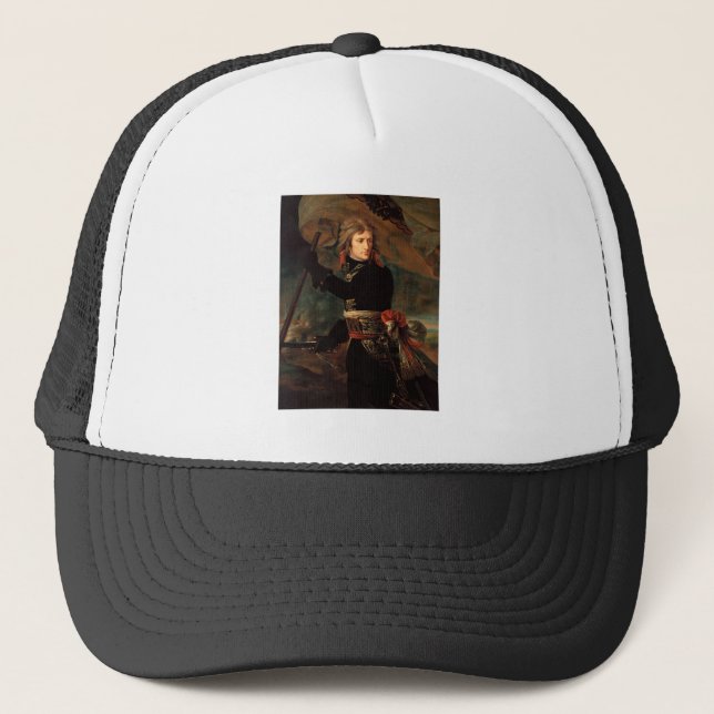 Napoleon Bonaparte's Rally at the Battle of Arcole Trucker Hat (Front)