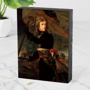 Napoleon Bonaparte's Rally at the Battle of Arcole Wooden Box Sign