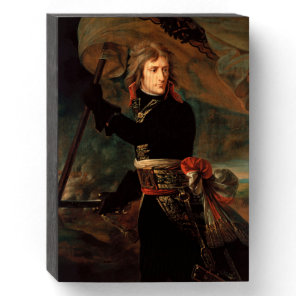 Napoleon Bonaparte's Rally at the Battle of Arcole Wooden Box Sign