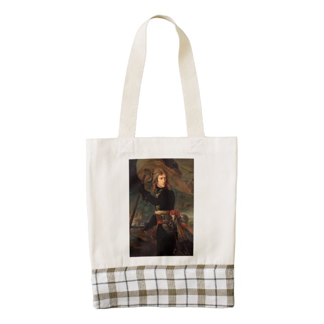 Napoleon Bonaparte's Rally at the Battle of Arcole Zazzle HEART Tote Bag (Front)