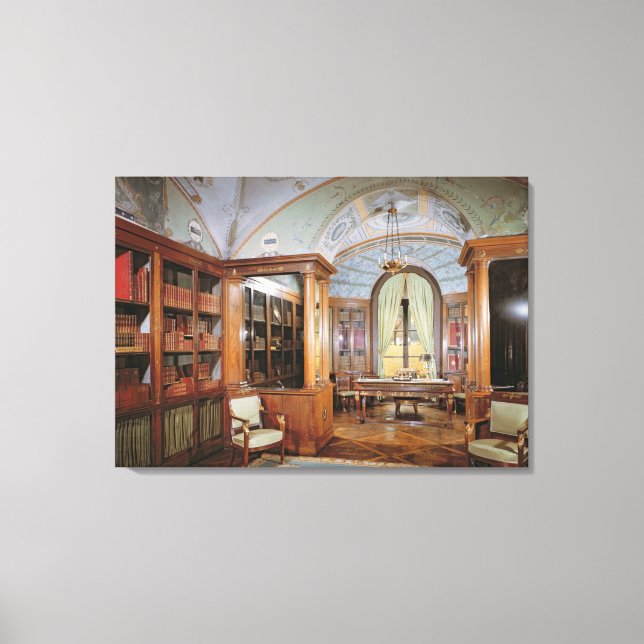 Napoleon Bonaparte's study, c.1800 Canvas Print (Front)
