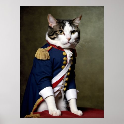 Napoleon Cat Poster