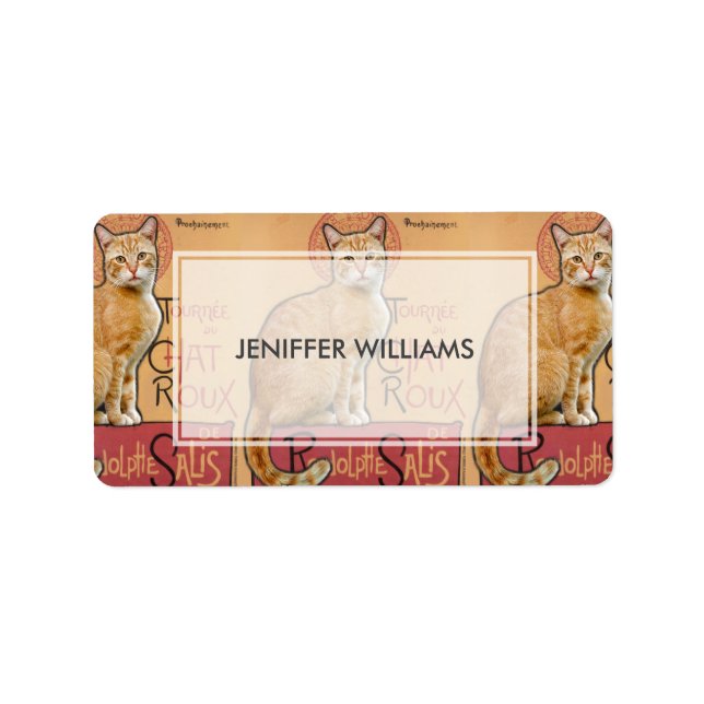 Napoleon Cat Riding Horse Through Galaxy           Label (Front)