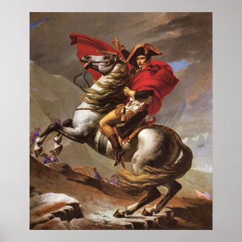 Napoleon crosses the St Bernard Pass by David Poster