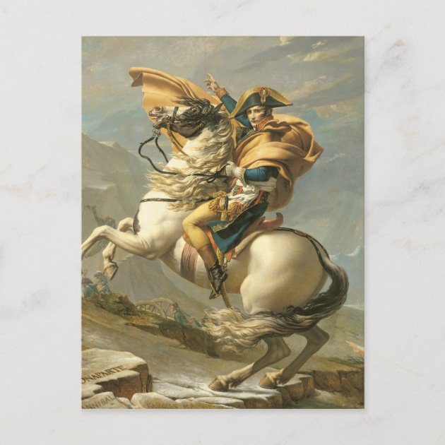 Napoleon Crossing The Alps At The St Bernard Postcard Zazzle   Napoleon Crossing The Alps At The St Bernard Postcard R3c16c67a48574ea18cbf4dd24adf53b0 Ucbjp 630 