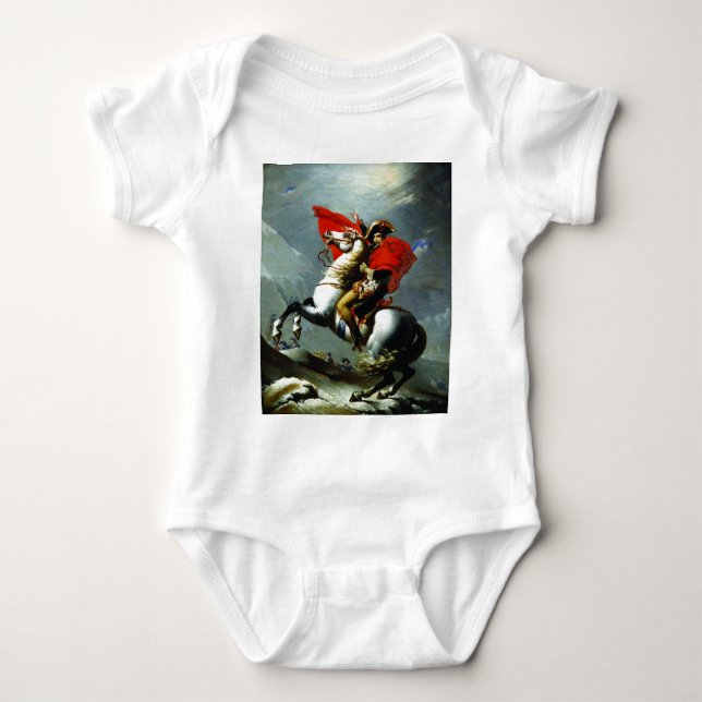 Napoleon Crossing the Alps Baby Bodysuit (Front)