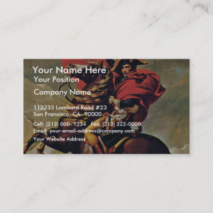 Napoleon Crossing The Alps,  By David Jacques-Loui Business Card