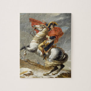 Napoleon Crossing the Alps by Jacques Louis David Jigsaw Puzzle