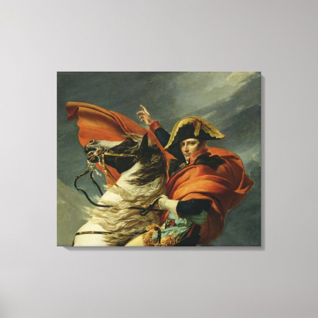 Napoleon  Crossing the Alps Canvas Print (Front)