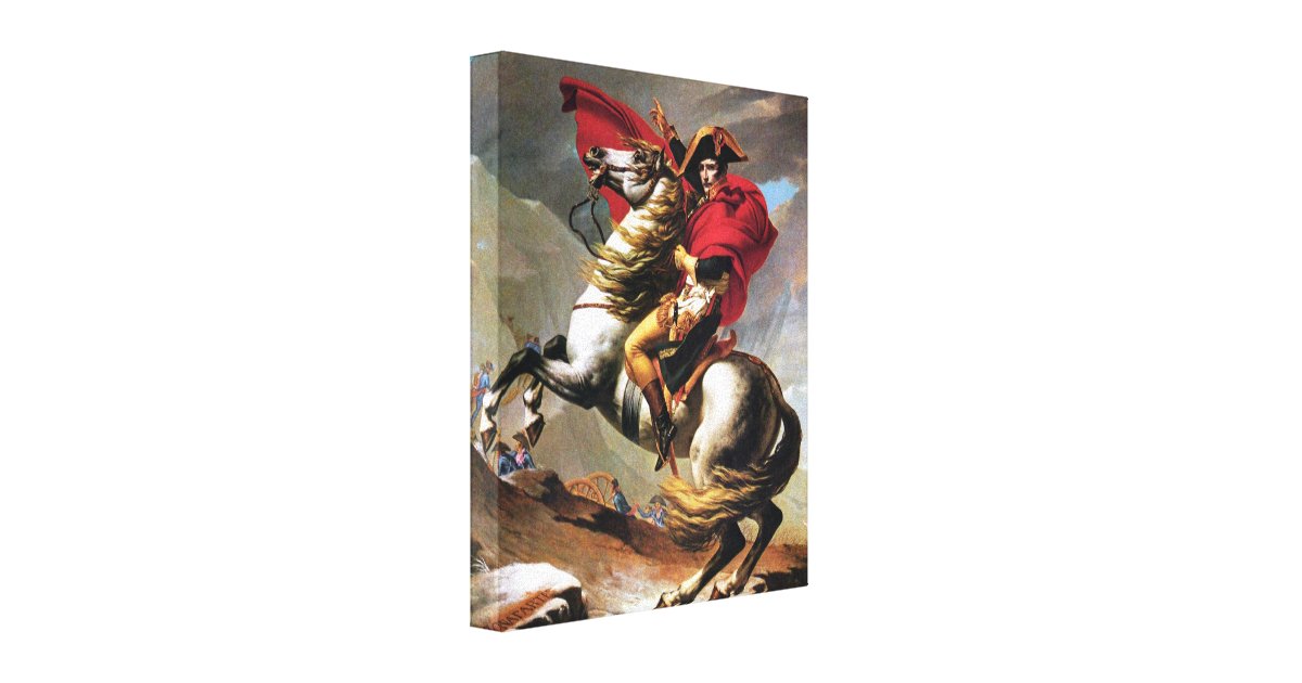 Napoleon Crossing the Alps Canvas Print | Zazzle.com