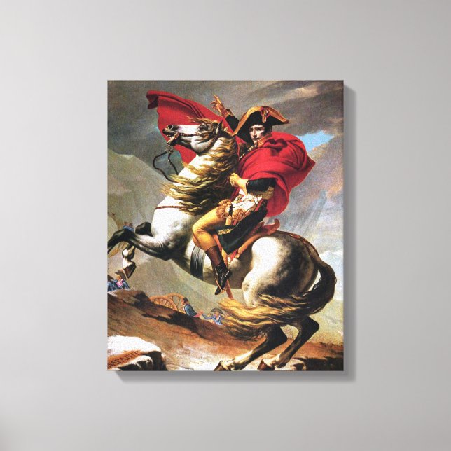 Napoleon Crossing the Alps Canvas Print (Front)