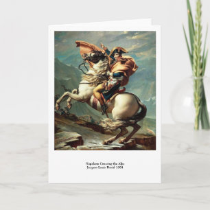 Napoleon Crossing the Alps Card