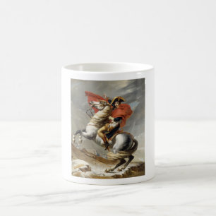 Napoleon Crossing the Alps -- Jacques-Louis David Coffee Mug