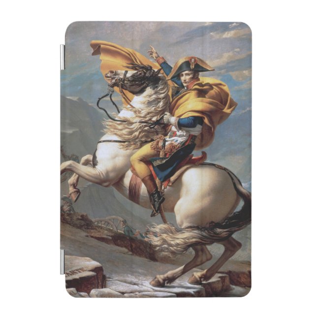 Napoleon Crossing the Alps, Jacques-Louis David iPad Mini Cover (Front)