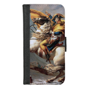 Napoleon Crossing the Alps, Jacques-Louis David iPhone 8/7 Wallet Case