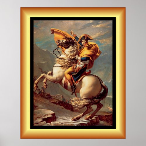 Napoleon Crossing The Alps Jacques_Louis David   Poster