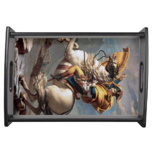 Napoleon Crossing the Alps, Jacques-Louis David Serving Tray