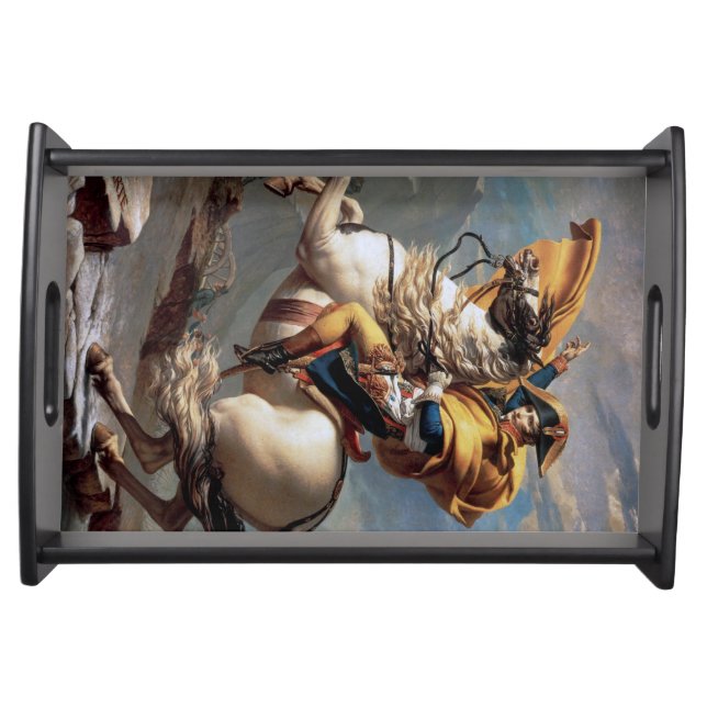 Napoleon Crossing the Alps, Jacques-Louis David Serving Tray (Front)