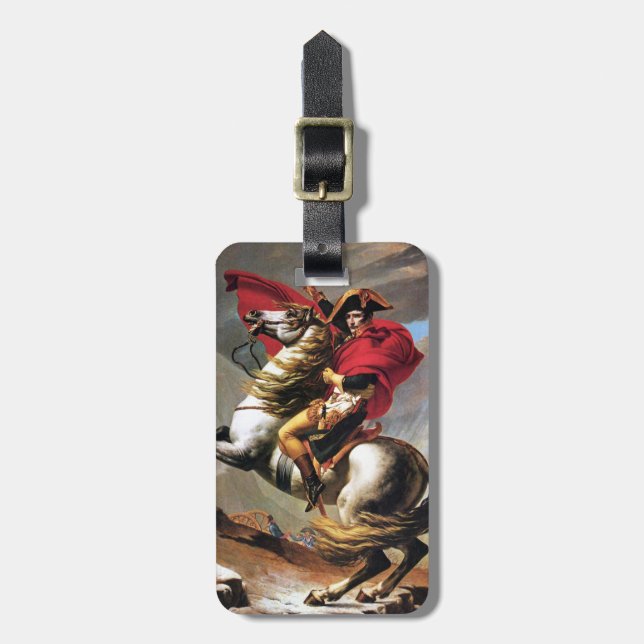 Napoleon Crossing the Alps Luggage Tags (Front Vertical)