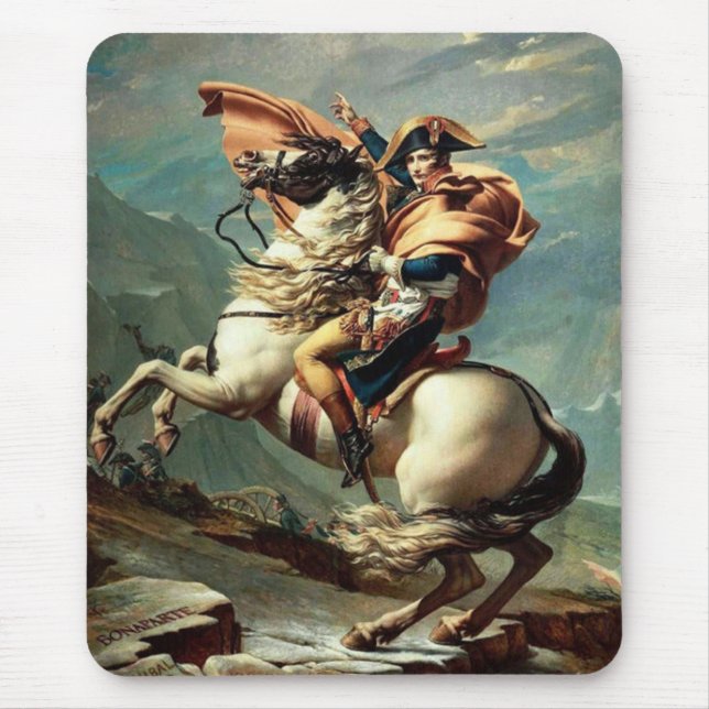 Napoleon Crossing the Alps Mouse Pad (Front)
