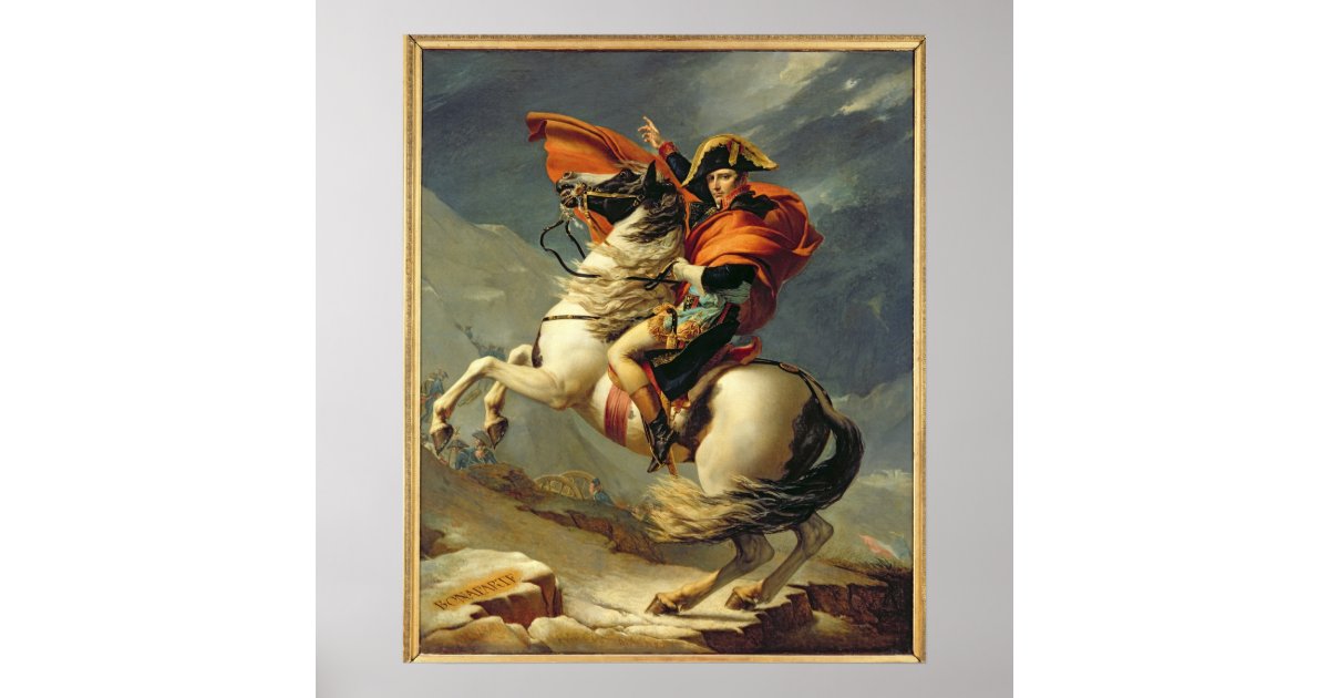 Napoleon Crossing the Alps on 20th May 1800 Poster ...