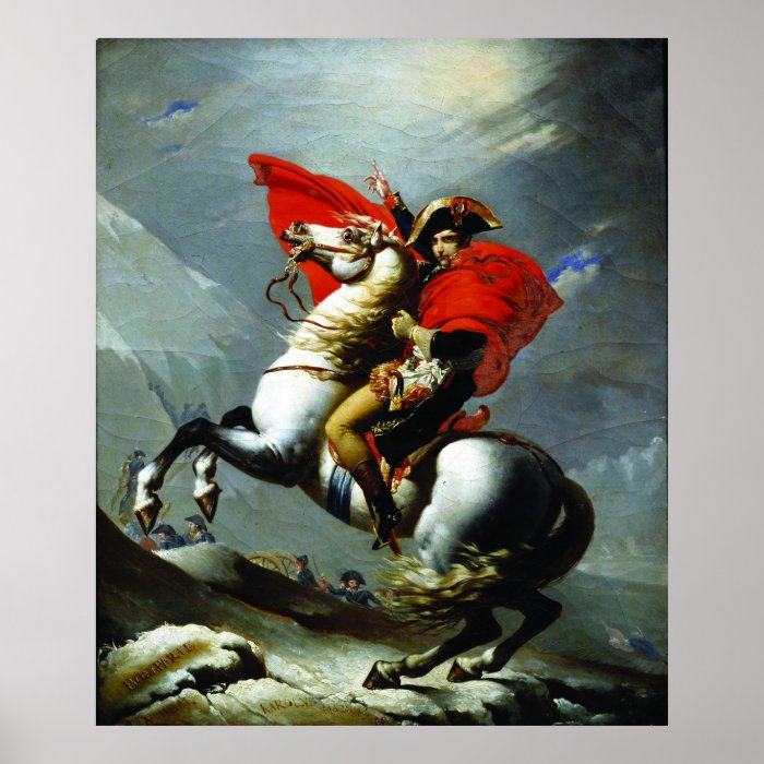 Napoleon Crossing the Alps (Perfect Quality) Poster