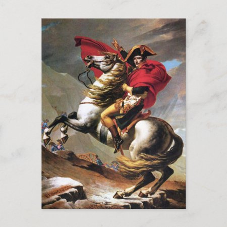 Napoleon Crossing The Alps Postcard