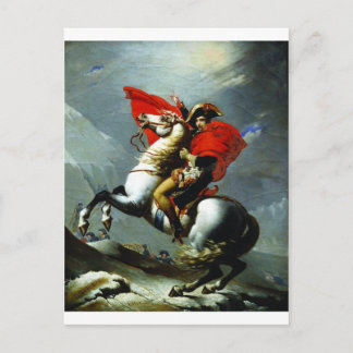 Napoleon Crossing the Alps Postcard