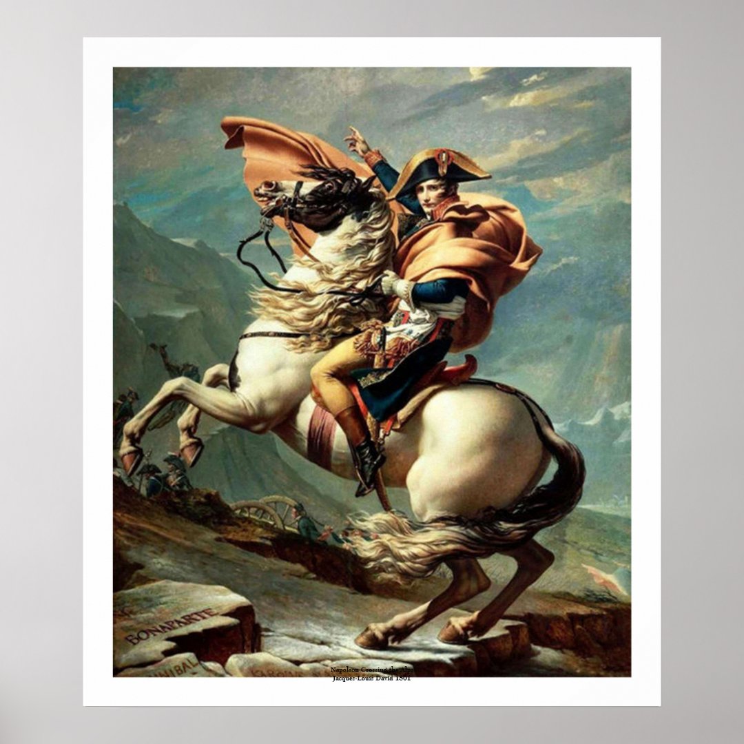 Napoleon Crossing The Alps Poster Zazzle   Napoleon Crossing The Alps Poster R427dea2a249d40b3a2804e7b55847a9d Ai49j 8byvr 1080 