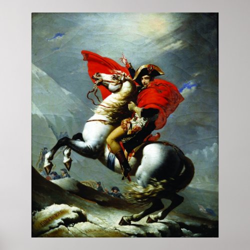 Napoleon Crossing the Alps Poster