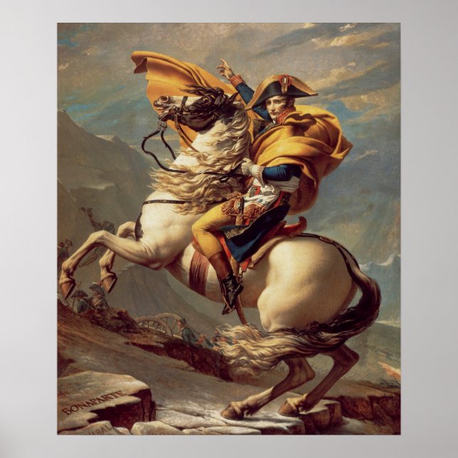 Napoleon Crossing the Alps Poster (Front)